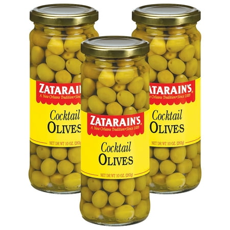 (3 Pack) Zatarain's Cocktail Olives, 10 oz (Best Olives For Cocktails)