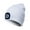 White, variant on Viworld Unisex Beanie Hat with Light, USB Rechargeable LED Headlamp Beanie, Gifts for Dad Father Men Husband Warm Knitted Cap