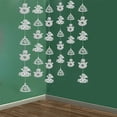 thumbnail image 2 of de 6 guirnaldas colgantes de Navidad con recortes de papel, decoración navideña para tejado Macarena La Navidad DIY que cuelga la bandera, 2 of 8