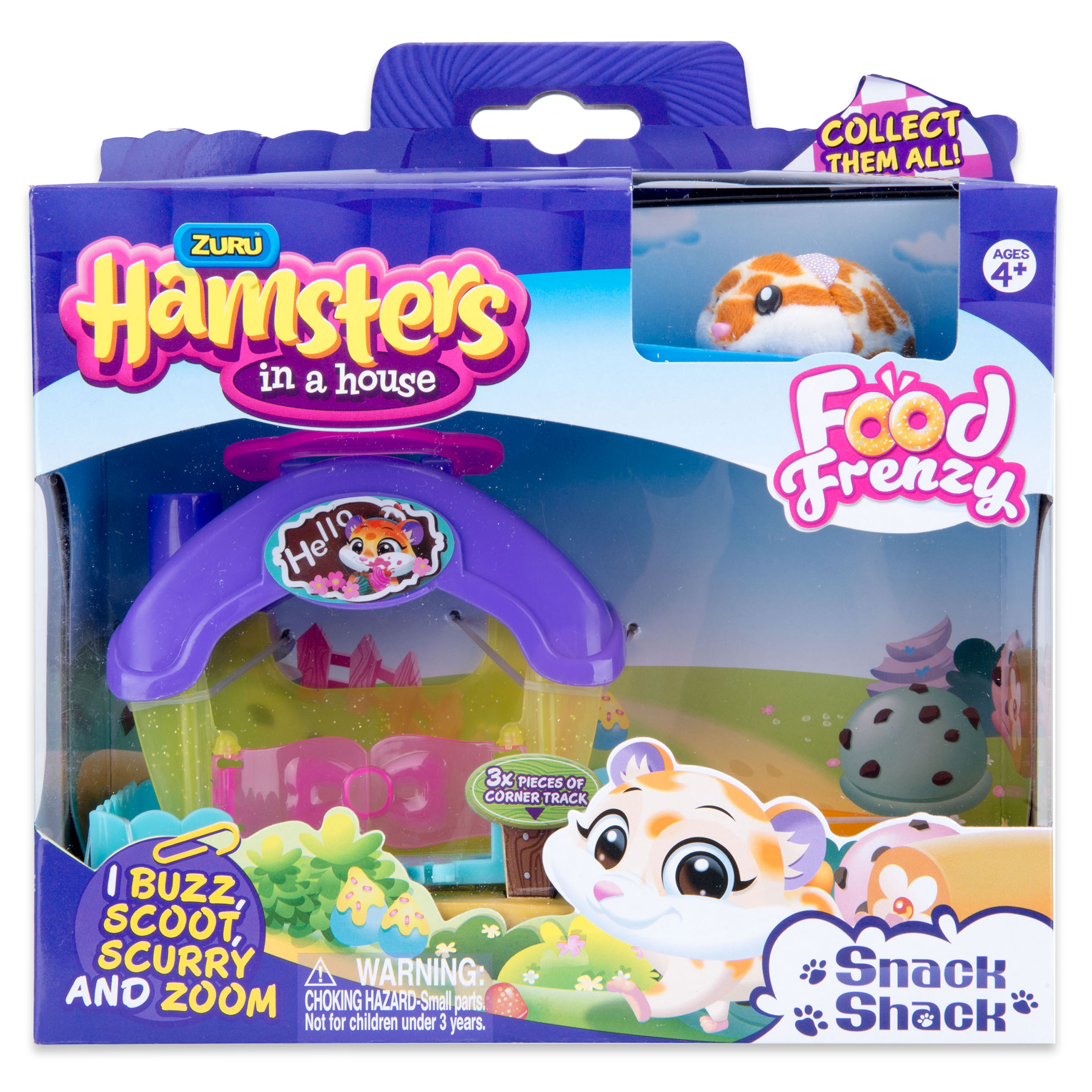 Hamsters in a House Hamster House (Purple)