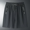 thumbnail image 2 of LYMAYTER Men Sweat Shorts for M-7XL Cotton Elastic Waist Joggers Shorts with Pockets Casual Sweat Short, 2 of 7