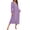 Purple, variant on Ekouaer Women Zipper Robe Long Sleeve Loungewear Lightweight Housecoat Full Length Nightgown with Pockets