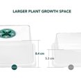 thumbnail image 2 of Jinsinto Mini Greenhouse For Plants, 10 Pieces 120 Cells Inner Seedling Tray With Raised Lids, Seedling Tray, 20 Labels, 2 Tools, 2 of 5