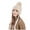 Beige, variant on Wancir Women Winter Peruvian Cover Ears Beanie Hat Ear Flaps Sherpa Ski Snow Hats Knit Fleece Lined