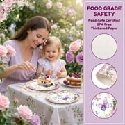 OUTMASTER Butterfly Party Decorations- 25 Guest Set Of Plates, Cups, Napkins & Utensils For Kids Parties.