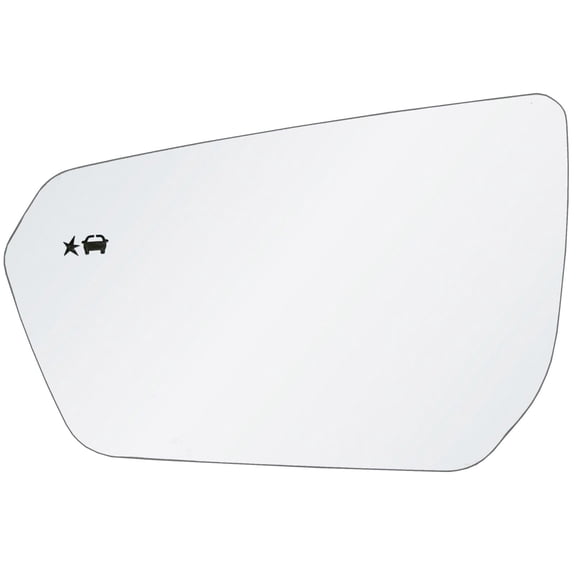 Rugged TUFF Driver Left Side Mirror Glass Replacement for 18-21 Equinox, 18-21 GM Terrain Blind Spot Monitor (BSM)
