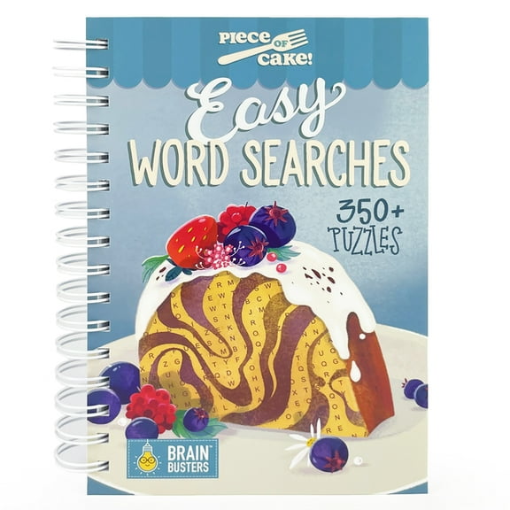 Brain Busters Piece of Cake Easy Word Search, (Spiral-Bound)