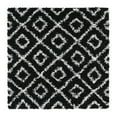 thumbnail image 3 of Unique Loom Trellis Shag Collection Area Rug - Ruth (4' Square Black and White/Ivory), 3 of 11