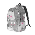 thumbnail image 2 of Yiaed Cats Group Print Backpack, Premium Laptop Backpack, Travel Backpack for Women, Lightweight Backpacks, Comfortable Back Pack-Small, 2 of 5