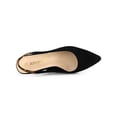 thumbnail image 4 of BLISSFUL STEP Women's Block Heel Pumps Slingback Heels Black 7, 4 of 8