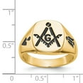 thumbnail image 4 of 14K Yellow Gold Ring Band Men's Masonic, Size 5, 4 of 4