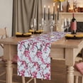 thumbnail image 3 of Spring Flowers Cotton Linen Table Runner for Dining Kitchen, Chinese Pink Peach Blossoms Branches Wedding Outdoor Party Tablerunners Decoration, Dresser Scarf Coffee Tablecloth Runners 13x60 Inches, 3 of 9