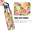thumbnail image 4 of Yayeee 33oz Insulated Water Bottle Double Wall Stainless Steel with Flip Straw Lid, Citrus Leaves, 4 of 7