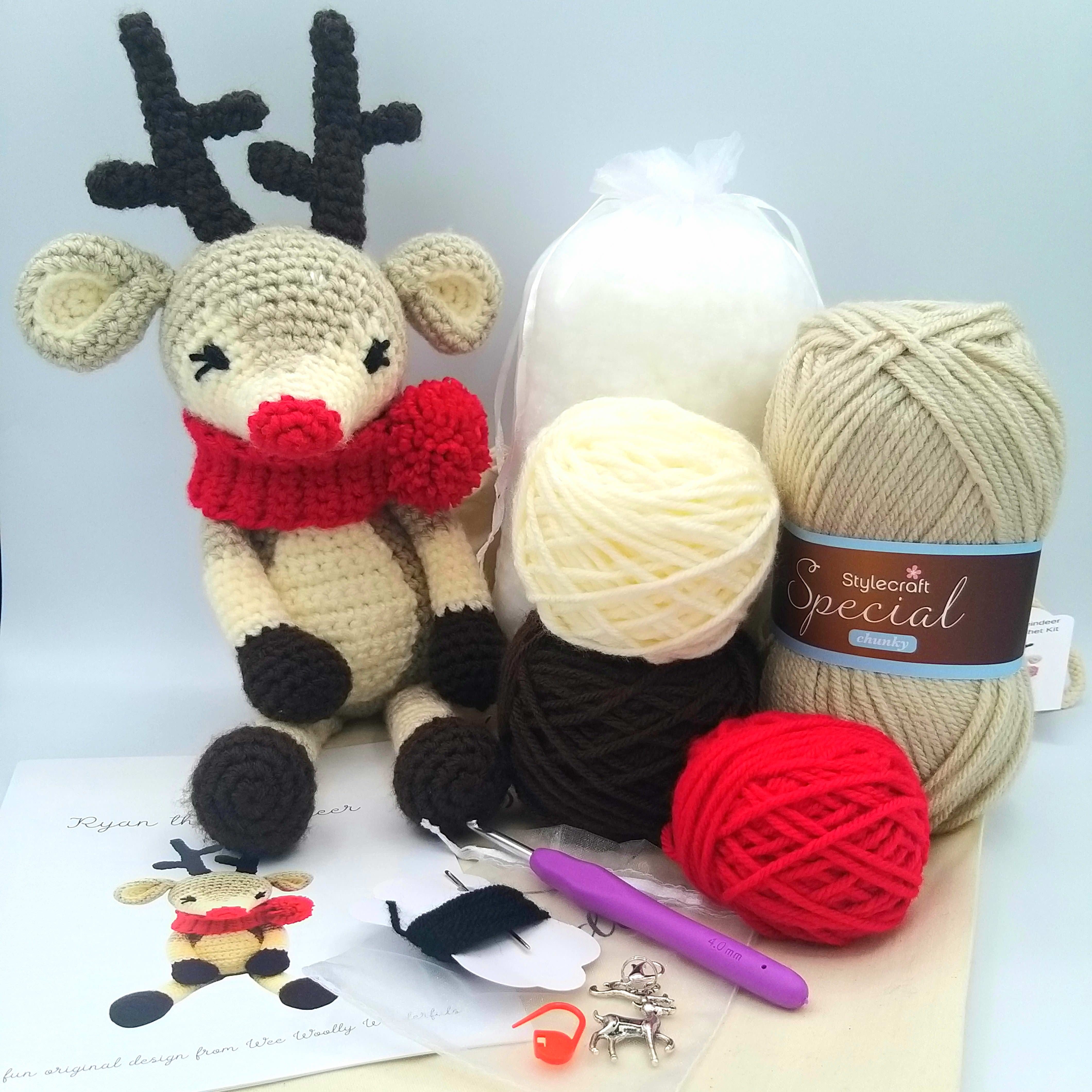Reindeer Luxury Christmas Crochet Kit