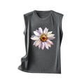 thumbnail image 4 of Aoochasliy Tank Tops for Women Clearance Women's Summer Casual Print Round Neck Loose Sleeveless T-Shirt Top, 4 of 5