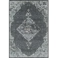 thumbnail image 2 of Harper HY50D Black Velvet Petunia Transitional Vintage Gray Area Rug, 8'x10', 2 of 5