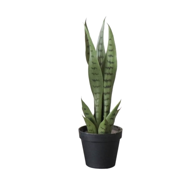 Bingirl Artificial Snake Plant in Pot - Ideal for House, Living Room, Office, and Garden Decoration
