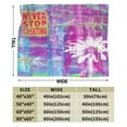thumbnail image 5 of Urban Graffiti Wall Art Throw Blanket, Anti-Pilling Ultra-Soft Micro Fleece Cover Blanket for Bed Sofa, for All Seasons, 50"x40", 5 of 9