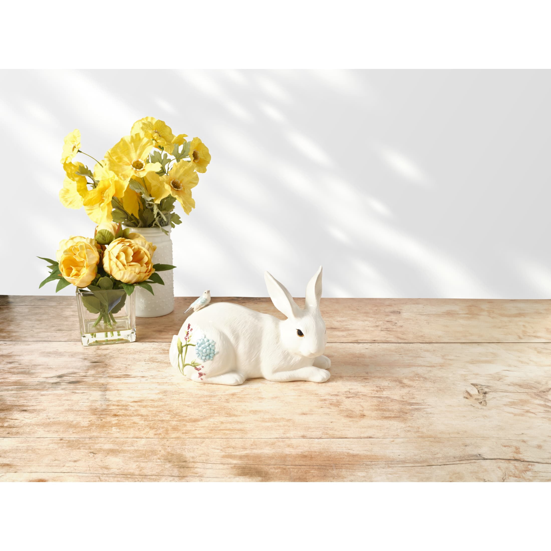 Fitz and Floyd Meadow Rabbit Earthenware Decorative Figurine