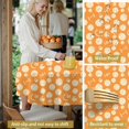 thumbnail image 5 of Baseball and Basketball Orange Pattern Round Tablecloth 70"x70", Wrinkle Resistant Wipeable Table Cover for Kitchen Dining Room Picnic Patio and Party, 5 of 6