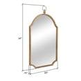 thumbnail image 6 of Amarett Arched Metal Moroccan Style Gold Wall Mirror, 6 of 6