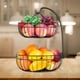 thumbnail image 3 of Canasta de almacenamiento de frutas Baoblaze 2 niveles 30x30x43cm, 3 of 8