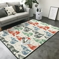 thumbnail image 3 of Area Rugs For Living Room Decor - Gothic Cool Husky Multi Color Soft Anti Slip Throw Washable Rugs 5x7 For Bedroom, Indoor Carpet For Bedroom Living Room 80x58In, 3 of 7