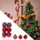thumbnail image 4 of Farfi 6 colgantes de árbol de Navidad de 6 cm / 8 cm diseño tallado hueco chapado decoración ecológica restaurante de bolas colgantes de árbol de Navidad de 6 cm, 4 of 5