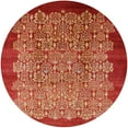 thumbnail image 1 of Ahgly Company Indoor Round Mid-Century Modern Red Oriental Area Rugs, 8' Round, 1 of 6