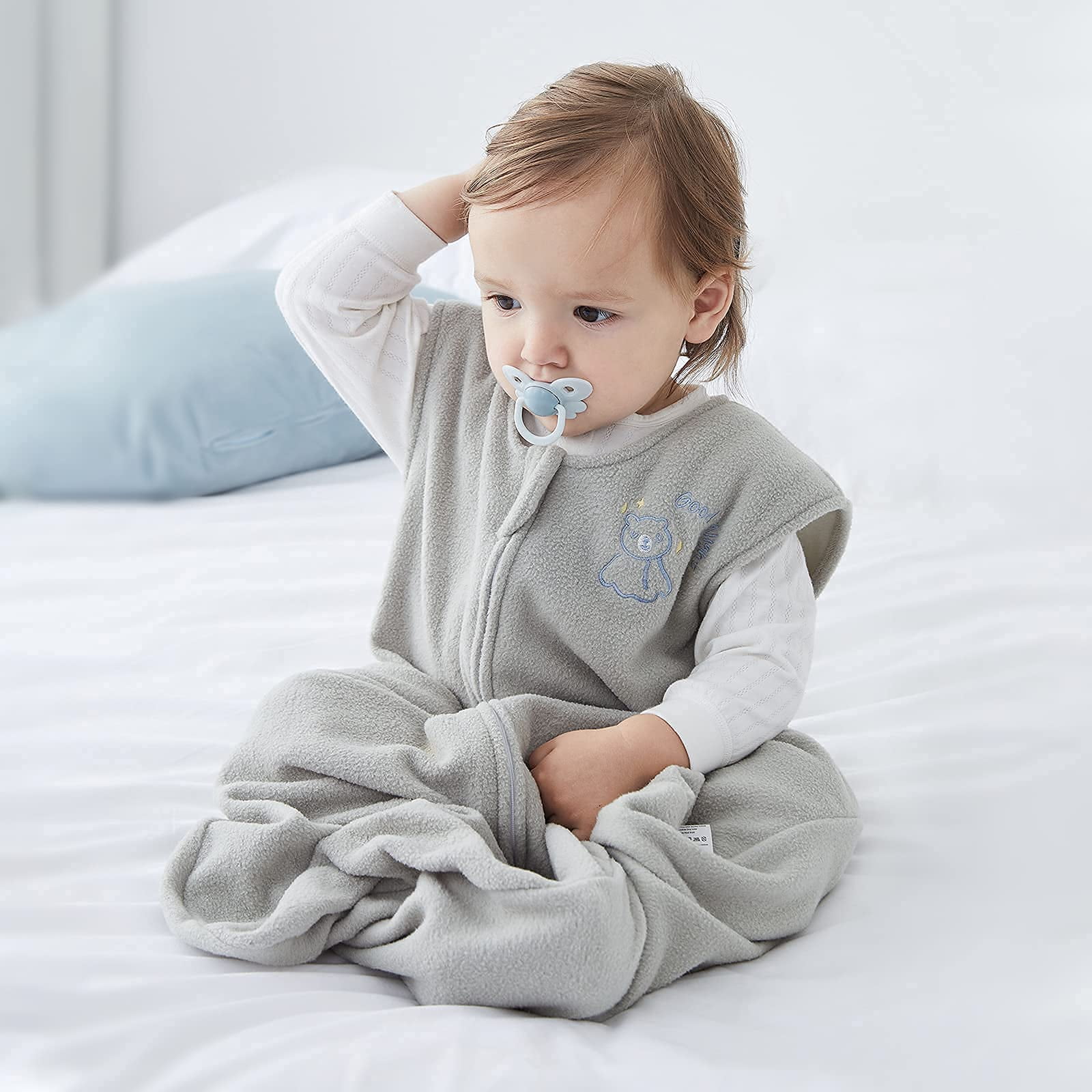 Duomiaomiao Unisex Baby Sleep Sack 1.0TOG Micro Fleece Baby Sleeping Bag Baby Wearable Blanket for Toddler Girls Boys Walmart