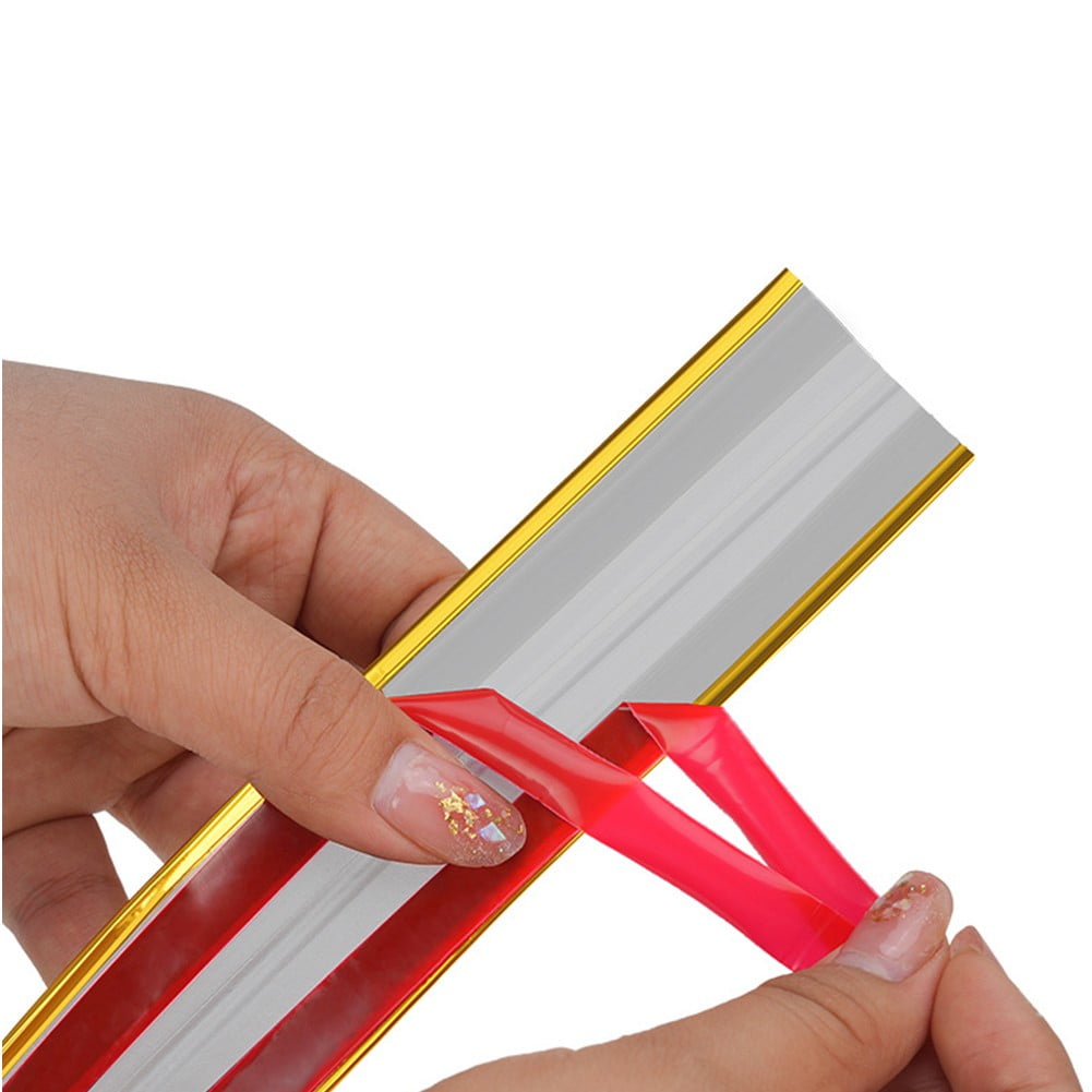 Pvc Adhesive Strip Adhesive Wall Strip Decorative and Practical Easy To Install 6M*2Cm Gold