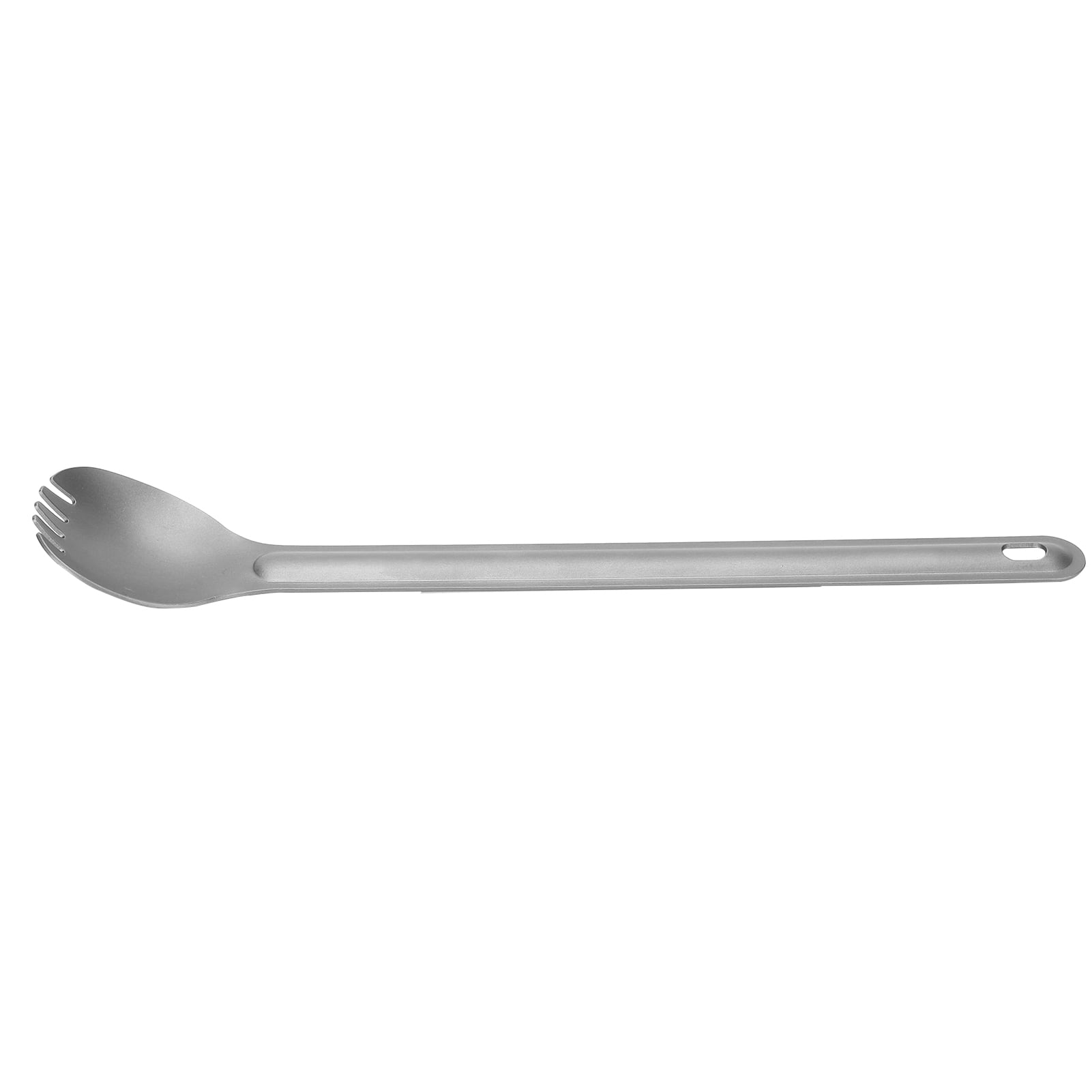 Long Handle Metal Cutlery, Professional Design Titanium Cutlery Set Light In Weight Small In Size For Traveling For Outdoor Camping For Family Long Handle Spoon And Fork