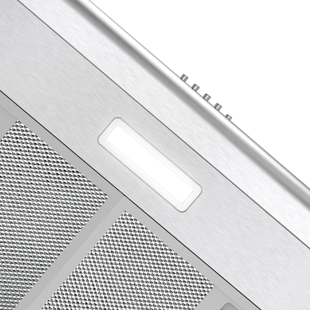 Streamline 30 in. Moncalieri Ductless Undermount Range Hood in Brushed Stainless Steel with Mesh Filters, Push Button Control, LED Light