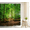 Light Green, variant on Goodbath Forest Shower Curtain, Green Trees Woodland Shower Curtains for Bathroom Hotel,Washable Waterproof Fabric, 72x72 inch, Green Brown