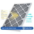 thumbnail image 5 of 16x25x1 (15_1/2x24_1/2) Furnace Air Filters MERV 12 Pleated Plus Carbon 4 Pack, 5 of 7