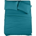 thumbnail image 1 of King Bed Sheet Set Piece Bedding Soft Brushed Microfiber Fabric Shrinkage & Fade Easy Care (), 1 of 7