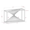 thumbnail image 7 of Furniture of America Jonnah Contemporary Glass Top Console Table in Gold, 7 of 7