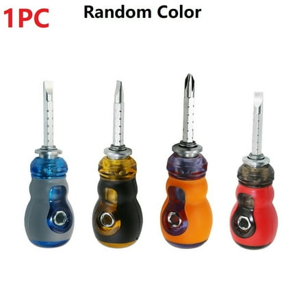 

1Pc Short Distance Magnetic Screwdriver Mini Dual Purpose Scalable Screwdrivers