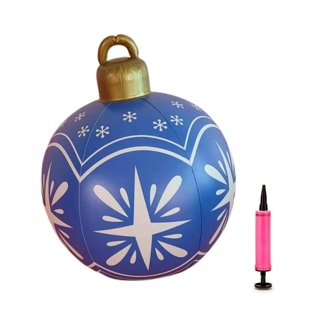Kearding Bolas navideñas de PVC, decoraciones para árboles de Navidad, accesorios de ambiente al aire libre, bolas inflables, juguetes, decoración para Kits de decoración para fiestas Numero 3 Kearding HA045102-03