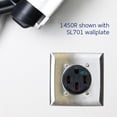 thumbnail image 3 of Receptáculo de carga Leviton 1450R, 50 amperios, vehículo eléctrico pesado, negro, 3 of 6