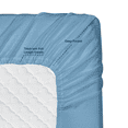 thumbnail image 4 of Nestl Luxury Queen Sheet Set - 4 Piece Extra Soft 1800 Deep Pocket Bed Sheets with Fitted Sheet, Flat Sheet, 2 Pillow Cases, Hotel Grade Comfort and Softness - Blue Heaven, 4 of 6