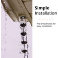 thumbnail image 2 of NACH Decorative Heavy Duty Umbrella Rain Chain, Cast Iron, 8ft (JS-RNC007), 2 of 5