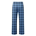 thumbnail image 6 of BOOMNY Mens Pajama Pants Wide Leg Pajamas Pants for Men Plaid Soft Pj Bottoms Pant With Pockets Cozy Homewear Loungewear, 6 of 6