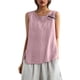 thumbnail image 3 of TaTaai Women's Sleeveless Cotton Linen Top, Soft Breathable, Loose Fit, Round Neck, Casual Spring Summer Daily Outings Multi-Color Gift, 3 of 8
