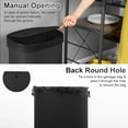 thumbnail image 6 of FDW 13 Gallon Automatic Touchless Kitchen Trash Can, Stainless Steel Waste Bin with Lid for Home Office，Black, 6 of 7