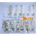 thumbnail image 3 of Super Glitter ss3-ss50 Crystal AB Flat Back Non HotFix Nail art Rhinestone 3D Glass Nail Art Decorations Garment Rhinestone, 3 of 5