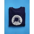 thumbnail image 3 of NASA Nasa Astronaut Over Moon Sweatshirt Men -NASA Designs, Male 4X-Large, 3 of 4