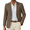 Brown, variant on COOFANDY Mens Linen Casual Blazer Slim Fit Sport Coat Two Button Summer Suit Jacket Lightweight Business Sport Jacket