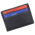 thumbnail image 4 of Handmade Genuine Leather Unisex Slim Super Thin Card Holder With ID Card Window 270, 4 of 41