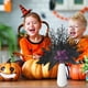 thumbnail image 5 of Decoraciones de Halloween, adornos de Halloween, ramas artificiales negras muertas con flores, pequeñas flores de colores, decoración del hogar, ramas artificiales, decoraciones de Halloween, 5 of 7